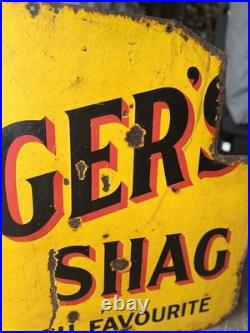 Vintage Original Enamel Welsh Ringers Tobacco Sign Rare