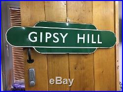 Vintage Original Gipsy Lane Enamel Sign Wall Art Decorative Antique Signs