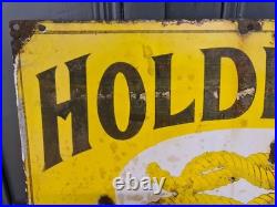 Vintage Original Holdfast Boots Enamel Advertising Sign