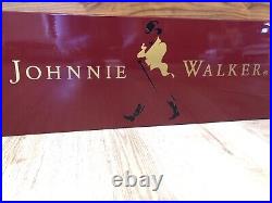 Vintage Original Johnnie Walker Scotch Whisky Bar Asvertising Sign Not Enamel