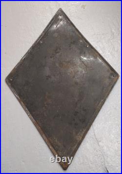 Vintage Original Large Enamel Steel, Renault Sign 117x79.5Cm