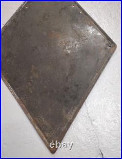 Vintage Original Large Enamel Steel, Renault Sign 117x79.5Cm