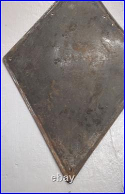 Vintage Original Large Enamel Steel, Renault Sign 117x79.5Cm