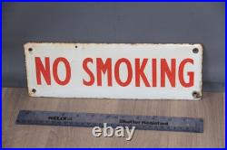Vintage Original'NO SMOKING' Enamel Sign