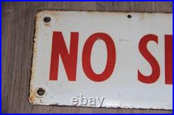 Vintage Original'NO SMOKING' Enamel Sign