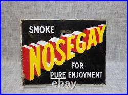Vintage Original Nosegay Double Sided Enamel Advertising Sign