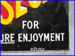 Vintage Original Nosegay Double Sided Enamel Advertising Sign