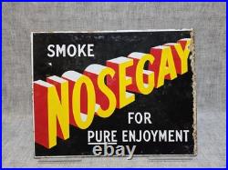 Vintage Original Nosegay Double Sided Enamel Advertising Sign