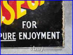 Vintage Original Nosegay Double Sided Enamel Advertising Sign