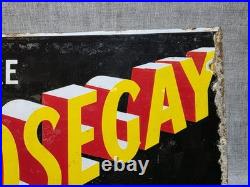 Vintage Original Nosegay Double Sided Enamel Advertising Sign
