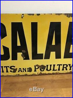 Vintage Original Old Calabar Enamel Sign