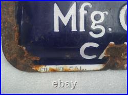 Vintage Original Porcelain Enamel Sign Iodolein Pain Balm For Pain & Wounds 1940