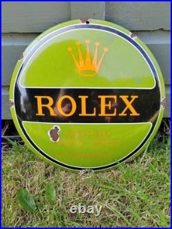 Vintage Original Rolex enamelled Submariner Advertising Sign