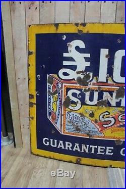 Vintage Original Sunlight Soap Advertising Enamel Sign