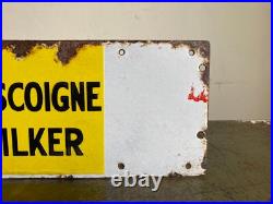 Vintage Original THE GASCOIGNE MILKER Enamel Advertising Sign Barn Salvage Vintage Original THE GASCOIGNE MILKER Enamel Advertising Sign Barn Salvage