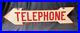 Vintage_Original_Telephone_Enamel_Sign_Plaque_Red_Cream_Arrow_Advertise_2_Sided_01_mpu