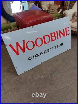 Vintage Original Underground Advertising Enamel Sign Size Large 55 X 30 1950's