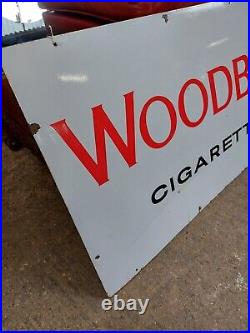 Vintage Original Underground Advertising Enamel Sign Size Large 55 X 30 1950's