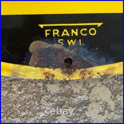 Vintage Original VGC Double Sided AA Enamel Sign 18 Round