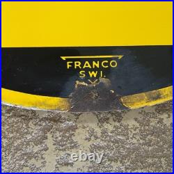 Vintage Original VGC Double Sided AA Enamel Sign 18 Round