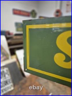 Vintage Original Vibrant Simplex Enamel Advertising Sign 92x31cm 3ft x 1ft Rare Vintage Original Vibrant Simplex Enamel Advertising Sign 92x31cm 3ft x 1ft Rare