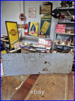 Vintage Original Vibrant Simplex Enamel Advertising Sign 92x31cm 3ft x 1ft Rare