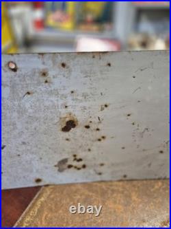 Vintage Original Vibrant Simplex Enamel Advertising Sign 92x31cm 3ft x 1ft Rare