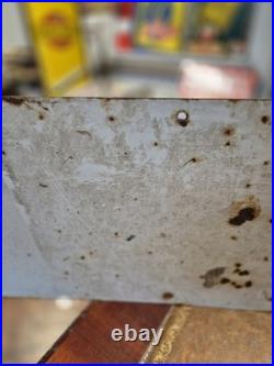 Vintage Original Vibrant Simplex Enamel Advertising Sign 92x31cm 3ft x 1ft Rare