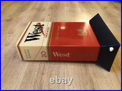 Vintage Original WEST Cigarettes Bar Shop Advertising Light Sign Not Enamel