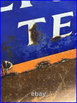 Vintage & Original authentic Double Sided Enamel Lyon's Tea Sign 42 X 30cm