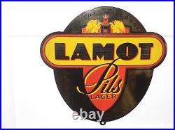 Vintage Original lamot pils Beer Bar Pub Advertising Enamel Sign 15 inch/ 15