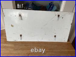 Vintage Oringinal Blue and White Enamel Sign CHEDDAR Cheese Straws LTD 20 x 10