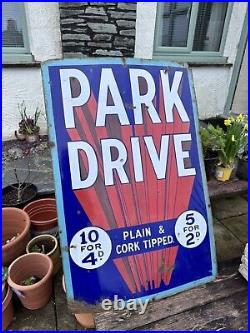 Vintage Park Drive Enamel Sign