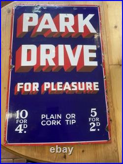 Vintage Park Drive Enamel Sign