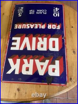 Vintage Park Drive Enamel Sign