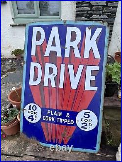 Vintage Park Drive Enamel Sign