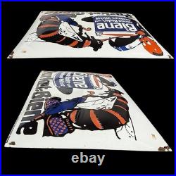 Vintage Parket Biene Enamel Advertisement Sign Enamel Plaque