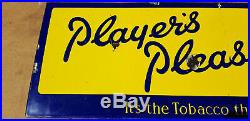 Vintage'Player's Please' Pictorial Enamel Advertising Sign
