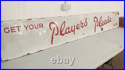 Vintage'Players' Cigarette enamel advertising sign