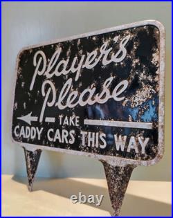 Vintage Players Please Golf Course Sign Not Enamel Advertising Sign Antique Vintage Players Please Golf Course Sign Not Enamel Advertising Sign Antique