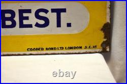 Vintage Porcelain Enamel May & Baker Quinine Tablets Sign Cooper Bond London