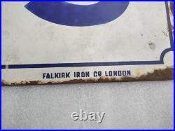 Vintage Porcelain Enamel Sign Maconochies Pure Sweet Falkirk Iron Co London 1920