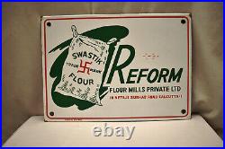 Vintage Porcelain Enamel Sign Of Reform Flour Advertising Of Food Collectibles