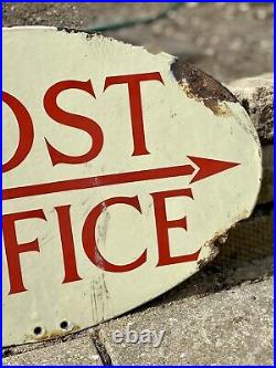 Vintage Post Office Enamel Sign, Post Box Enamel Sign