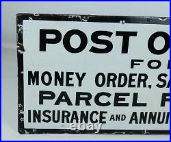 Vintage Post Office For Money Order, Savings Bank, Parcel Post etc enamel sign