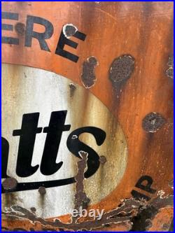 Vintage Pratts Golden Pump Original Enamel Petrol Advertising Sign HUGE RARE Vintage Pratts Golden Pump Original Enamel Petrol Advertising Sign HUGE RARE