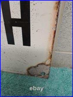 Vintage Private No Footpath Enamel Sign 46cm X 30 Cm