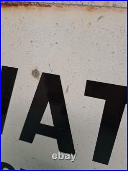 Vintage Private No Footpath Enamel Sign 46cm X 30 Cm