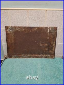 Vintage Private No Footpath Enamel Sign 46cm X 30 Cm