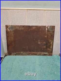 Vintage Private No Footpath Enamel Sign 46cm X 30 Cm